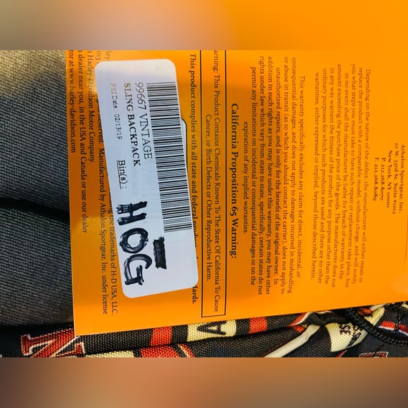 HarleyDavidson Bags New Vintage Harleydavidson Sling Backpack Nwt